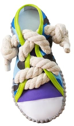 Schuh Hundespielzeug, Hundeschuh Quietschspielzeug, interaktives Kauspielzeug Hundeschuhe Spielzeug, Hundespielzeug Schuh, Hund quietschendes Schuhspielzeug, Turnschuhe zur Übung der Kaufähigkeit,