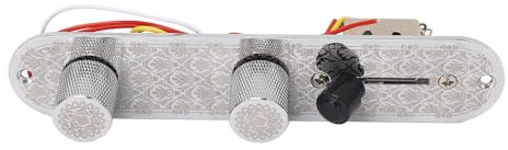 Prewired Electric Guitar Control Plate for Telecaster - Installation & Enhanced Sound Quality for Guitarists (GE205 Nickel Color)