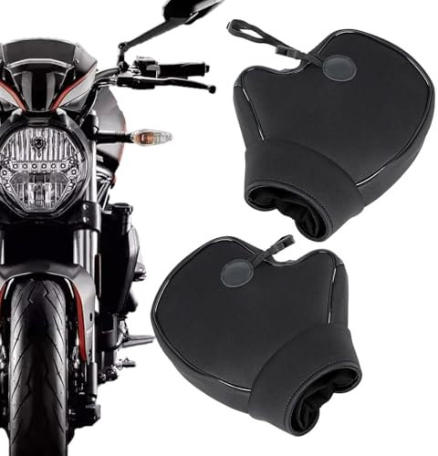 Motorcycle Handlebar Muffs Bikes Gloves - Scooter Motorbike Handle Hand Warmer | Waterproof Motorbike Grip Handlebar Gloves | Bikes Handle Bar Mittens for Snowmobiles and Scooters