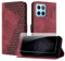 JayModCase Funda para Honor 70 Lite / X6 / X8 5G, PU Piel Flip Carcasa con [Honor 70 Lite Protector de Pantalla] Cierre magnético Soporte Plegable Tarjetas y Cartera (Rojo)