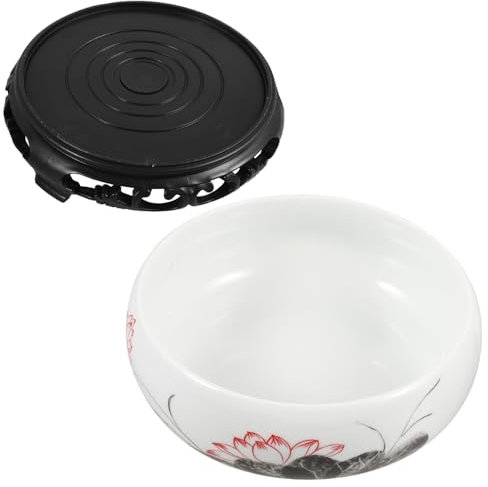 Toddmomy Keramik-pflanztopf Mit Kunststoffsockel Für Innenbereich Blumentopf Für Hydrokultur Pflanzschale Aus Keramik Für Zuhause Und Balkon