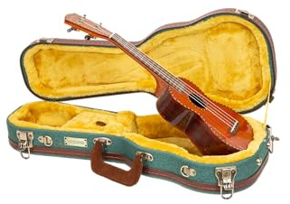 Crossrock Master Series Soprano Ukulele Case for 21'' Long Neck | Malachite Blue Eco Tweed Fabric, Re-Engineered Shell, Backpack Straps & Leather Handle (CRW720SUMB)