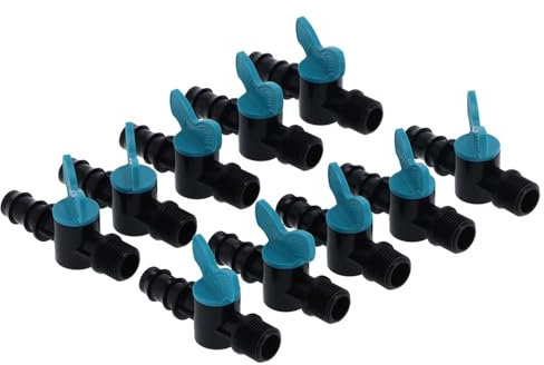 50pcs 25x1/2 Pollici Maschio Irrigazione della Valvola a Sfera Spinata per le Forniture da Giardino