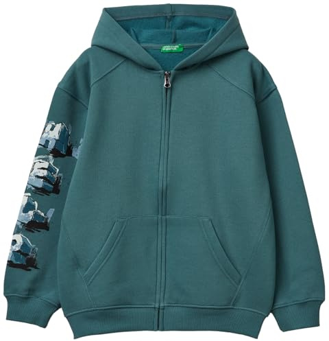United Colors of Benetton Giacca C/CAPP M/L 3j73c505n Strickjacke, Grau, 150 cm für Kinder und Jugendliche