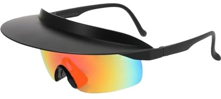 Generisch Glasses for cycling, visor sunglasses for running, sports glasses, modern mirrored lenses for backpacking, hiking, camping, cycling, driving, fishing, climbing, festivals