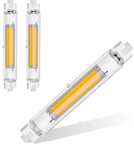 ZJZG R7S LED 118mm Dimmbar, 30W R7S LED Stab Ersatz für 300W Halogen Leuchtmittel, 118mm Leuchtmittel Naturweiß 4500K 3000LM, Kein Flackern, 360°Abstrahlwinkel, 2er Pack