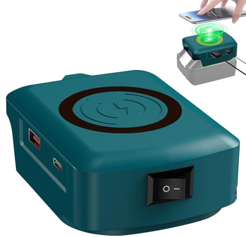 Wsdsgz Schnelles Funkgerät Für 18-V Batteriekartons Lädt Telefone Tablets Über USB Typ Dock Mobiles Arbeitsplatz Telefongerät