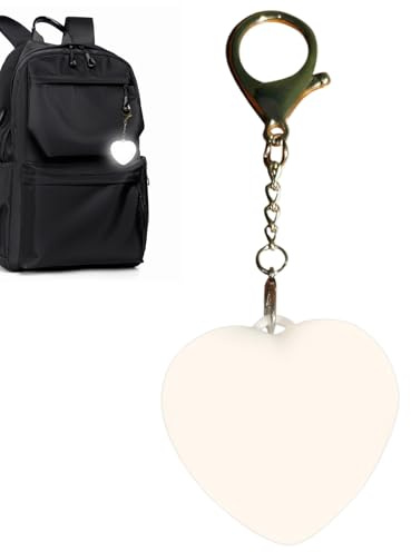Generisch Mini Handtaschenlicht Mit Sensor 5x2x13cm Herz Taschenlampe Handtaschenlampe Led Aufladbar Taschenlicht Nachtlicht LED Anhänger Schlüsselanhänger Geschenk Für Freunde Freundin Mutter