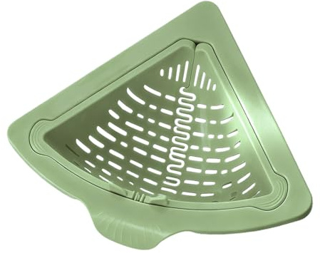Magnetischer Waschbecken Abflusskorb Spülbecken Sieb Dreieckiger Filterkorb 17.5x17.5x9cm Magnetisches Dreieckiges Ablasskorb Sieb Für Die Küchenspüle Zum Auffangen Von Lebensmittelresten