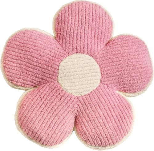MAGMA Bonny | Blumen-Formkissen | ca. 43 cm ⌀ | ca. 8 cm Höhe | Rose | gefüllt mit Polyesterwatte