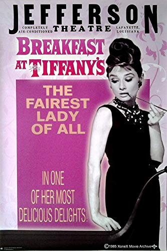 Frühstück bei Tiffany - Breakfast at Tiffany's: Jefferson Theatre (1961) | US Import Filmplakat, Poster [68 x 98 cm]