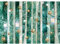 Runa Art Fototapeten 396 x 280 cm 3D Abstrakt Diamant - Vlies Wanddekoration Wohnzimmer Schlafzimmer - Deutsche Manufaktur - Grün 9372012b