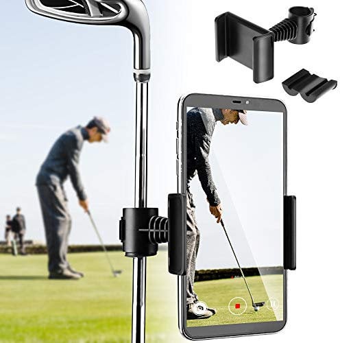 HINATAA Golf Cell Phone Clip Holder and Training Aid to Video Record Swing, Record Golf Swing for Alignment Stick, Short Game, Putting, Golf Accessories Best Golf Gifts for Men & Women