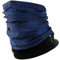 Hilltop® Polar Multifunktionstuch mit Fleece, warmes Schlauchtuch, Schal, Halstuch für kalte Herbst und Wintertage, für Damen und Herren, Trendige Farben, Farbe:Blue Black Points