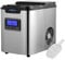 Arebos Macchina per cubetti di ghiaccio Acciaio inossidabile 2,2L | LCD | Macchina di ghiaccio | 12kg di cubetti di ghiaccio in 24 ore