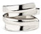 Uno de 50 Ring aus Messing, mit Sterlingsilber überzogen.