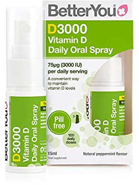 BetterYou D Lux 3000 Oral VIT D3 Spray - 15ml (Pack of 2)