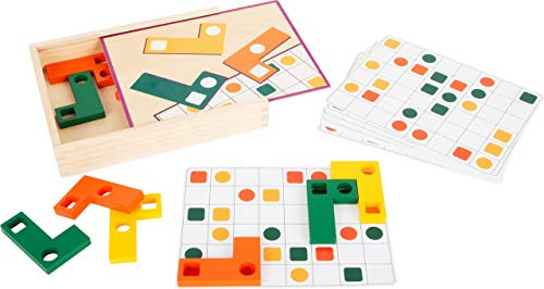 small foot Lernspiel Holzpuzzle, Lern-und Formenpuzzle, Förderung der Farb-und Formerkennung, ab 3 Jahre 11728