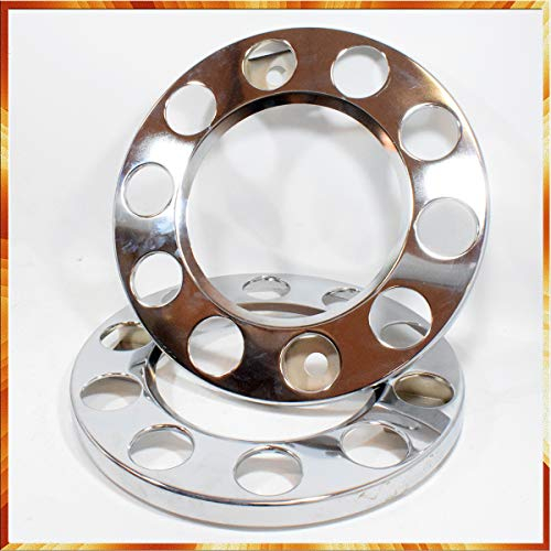 Easy Link 2X Radbolzenabdeckung 22,5 Edelstahl Radkappen Radzierblenden LKW Anhänger