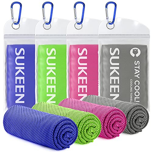 Sukeen Kühlendes Handtuch (101,6 x 30,5 cm), Eishandtuch, weich, atmungsaktiv, kühles Handtuch,