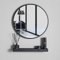 YiYi Bathroom Mirror Miroir Salle de Bain Rond HD Miroir avec Tablette et Cadre en Métal pour Vanité, Salle de Bain ou Chambre (40cm / 50cm / 60cm / 70cm)