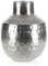 com-four® Vase aus Metall - Metallvase für Blumen - Deko Vase für zu Hause und Büro - Vase mit Dellen - Raumdeko - Hammerschlag-Optik (Design 3)