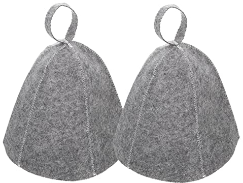 COHEALI Sauna Filzkappe Russischer Banya- Hut Saunahut Sauna Filzhut 2Pcs Sauna Hut Russische Badhut Vaporarium Hut Sauna Hut Haarturban Turban Handtuch Sauna Filzhut Sauna Kopftuch