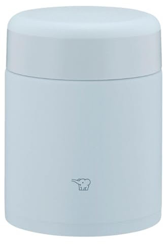 ZOJIRUSHI SW-KA40-HL Mahbin Edelstahl Thermo Suppenglas Lunchglas Nahtlos 399.2 ml (400ml) Ice Grey Integrierter Deckel und Dichtung Leicht zu Reinigen Nur 3 Stück