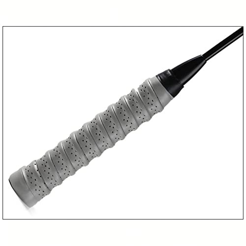 HEEPDD Badminton Rackets Overgrips, Badminton Racket Hand Glue Comfortable Thicken Design for Sports (Grey)