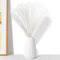 Herbe de Pampa Artificielle, Fausse Herbe de Pampa séchée pour Vase, Fausses Fleurs artificielles, Herbe Moelleuse pour Salon, Cuisine, Mariage, décoration bohème (Blanc)
