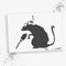 LaserCad Schablonen BANKSY Streetart (B088, Drill Rat, DIN A2) Stencil für Graffiti, Airbrush, Kunst, Deko, zum Malen