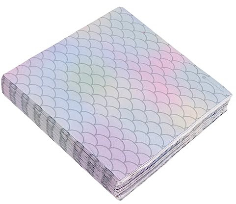 Mobestech 50 Blatt Papierservietten Dekorativ Ocean-party-zubehör Papiertücher Verzierungen Papaee-tücher Geschirrtücher Kosmetiktücher Für Partys Partytaschentücher Meerjungfrau