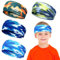 Bandeau Sport Enfant 4 Pièces Bandeau Cheveux Garcon Running Serre Tete Anti Transpiration pour Courir, Football, Cyclisme, Entraînement (Camouflage)