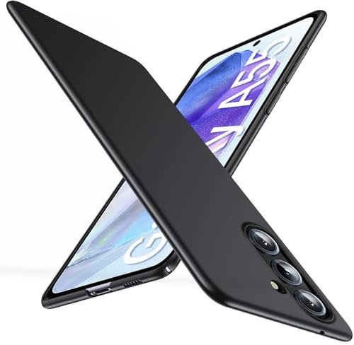 sqgylgl per Samsung A55 5G Cover Sottile Protettiva Mat Antiscivolo Plastica Dura Custodia A55 5G PC Shell Protettiva Elegante Case Antiurto Cover per Samsung Galaxy A55 5G 6,6 (Nero)