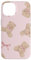 JessiCase Teddy-Krawatten Hülle für iPhone 14 Rosa Polycarbonat und TPU Schutzhülle mit Teddybär-Design