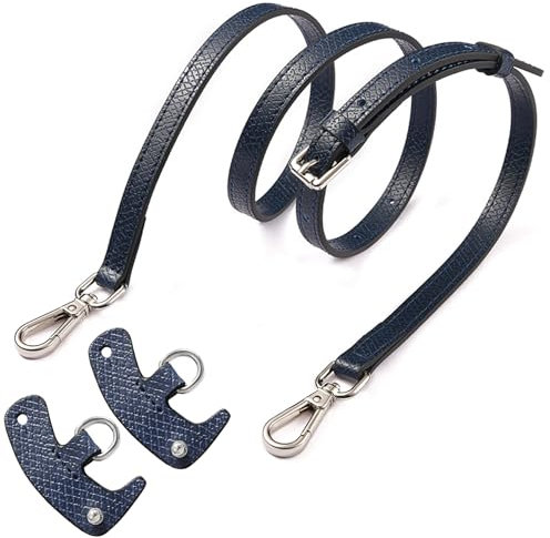 Schultergurt für Longchamp Tasche Damen,längenverstellbarer Ersatzriemen aus Leder,Handtasche No-Punch Transformationszubehör,Leder Schulterriemen Umhängegurt für Taschen Riemen