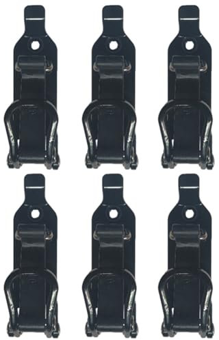 yasoe 6 PCS Support de Pelle pour Galerie de Toit, Kit de Mural en Métal pour Accessoires de Voiture en Métal Support de Pelle avec Serre-Joints Kit de Mural.