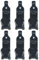 yasoe 6 PCS Support de Pelle pour Galerie de Toit, Kit de Mural en Métal pour Accessoires de Voiture en Métal Support de Pelle avec Serre-Joints Kit de Mural.
