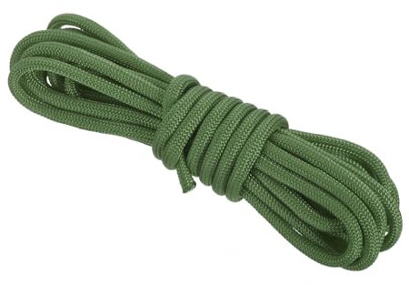 Rebower 550 Paracord Rope 3 m, 4mm Thin Paracord Nylon Cord 7-Strand Core [for Tent Camping Outdoor Gear] - Army Green