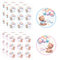 54pcs Gender Reveal Stickers, 5cm Blue Pink Team Boy Team Girl Stickers Auto-Adhésifs Gender Reveal Stickers Pour Jeux de Scrapbooking Baby Shower Party Favors (Style Ours)