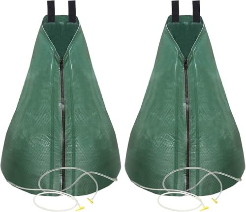 2 Tree Bags Watering Bags for Trees for Long-Term Watering System | Robust 75 Litre Water Bag/Watering Bag, Made of UV-Resistant PVC, Plant Support for Hot Summer