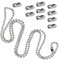 Krysel 3M Roller Blind Chain – Universal Beaded Cord for Roller Blinds – 10 Connectors Included – Easy Installation, Durable Blind Pull Chain for Home & Office Window Shades