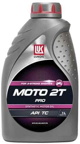 LUKOIL MOTO 2T PRO | 1L - Synthetisches, raucharmes Motoröl für 2-Takt-Motoren