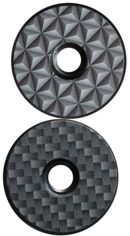 Alasum 2Pcs Lightweight Aluminum Bike Headset Caps Strong Pressure Resistant Stem Covers for Mountain and Road Bicycles Quick Installation Decorative Front Fork Accessories