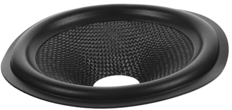 Kisangel 4 Inch Speaker Cone Replacement Subwoofer Cone with Rubber Edges, Aluminium and Pp Material, Professional and Practical Speaker Accessory for Loudspeaker Repair