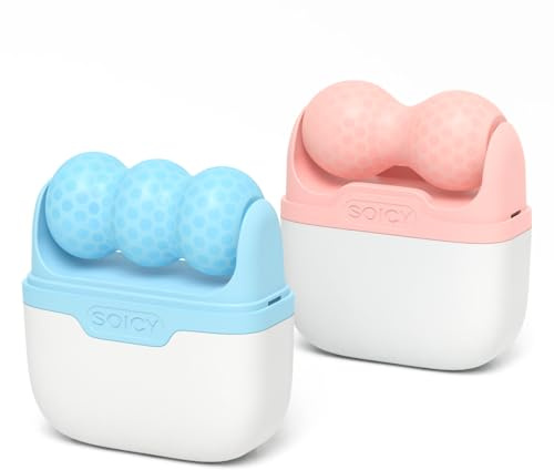 P-Beauty Eisroller für Gesicht & Körper - 2-in-1 Ice Roller als kühlender Gesichtsroller für Hautpflege, Massage & Erfrischung - zur Reduzierung von Schwellungen und Linderung von Migräne (Pink)