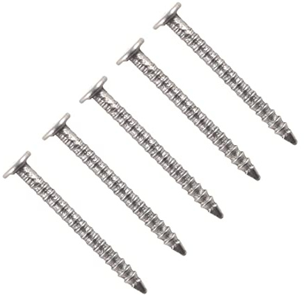 TERF® 30mm X 2.36mm Bright Annular Ringshank Nails 30mm (1.18 inch) X 2.36mm Annular Ringshank Nail For Soft and Hard Timber Wood Joinery Construction Furniture Craft Decking Fence - Pack of 100