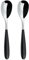 Grunwerg Yin & Yang Teaspoons 2TES650BK, 18/10 Stainless Steel, Set of 2, Black