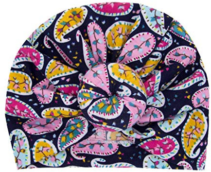 Lazzboy Baby Mädchen Geknotet Blumendruck Blumen Hut Beanie Headwear Cap Haarband Stirnband Elastische Bowknot Kopfband Turban Schleife Haarschmuck Für Kleinkinder(G)