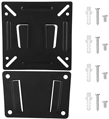 TV Wall Mount Bracket for 14-32in LCD TV Aluminium Alloy Wall Mount Bracket for Home, Business Large Load Solid Support Wall TV Mount with Screws Bag, Television Mounts